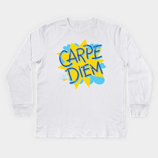 Carpe diem Kids Long Sleeve T-Shirt